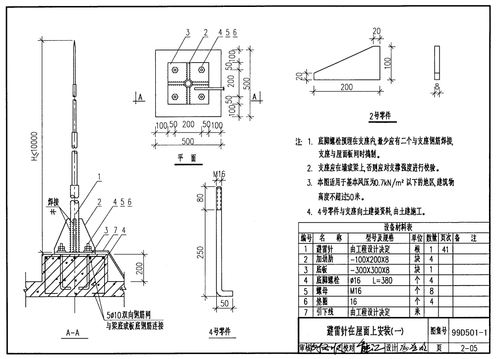99(03)D501-1建筑物防雷设施安装图集pdf完整