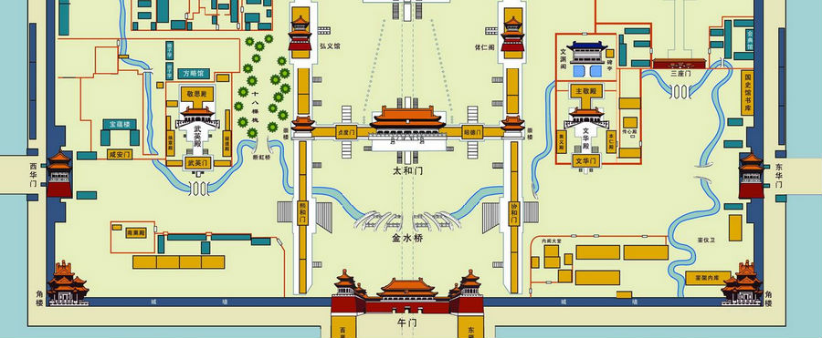 北京故宫高清导游地图jpg格式高清版